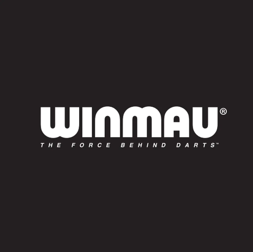 Winmau white on black